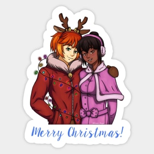 Christmas Couple Sticker